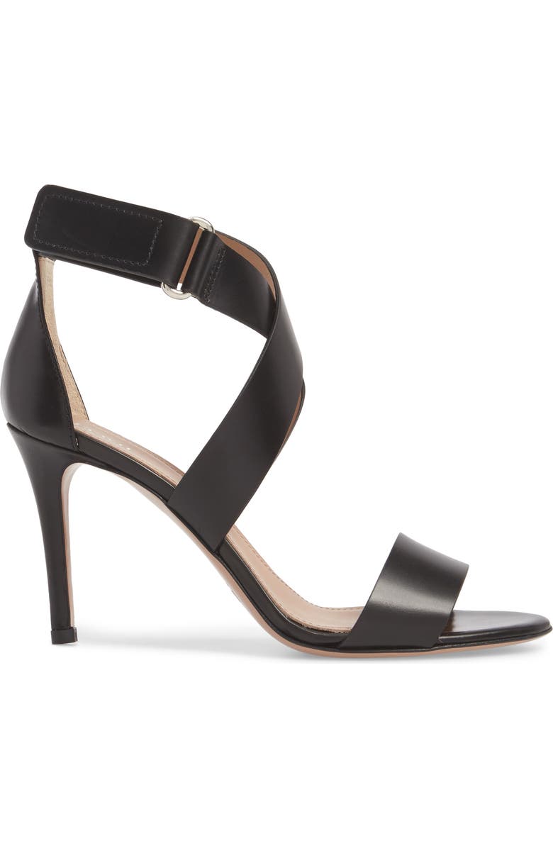 Lewit Isa Sandal, Alternate, color, Black Leather