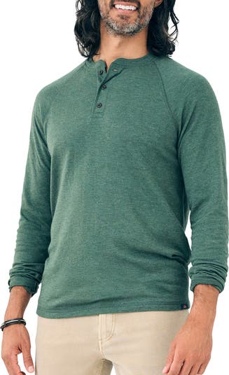 Flowknit Breeze Performance Long Sleeve Henley Tee
