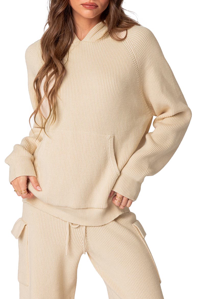 Wynter Oversize Hooded Sweater, Main, color, CREAM