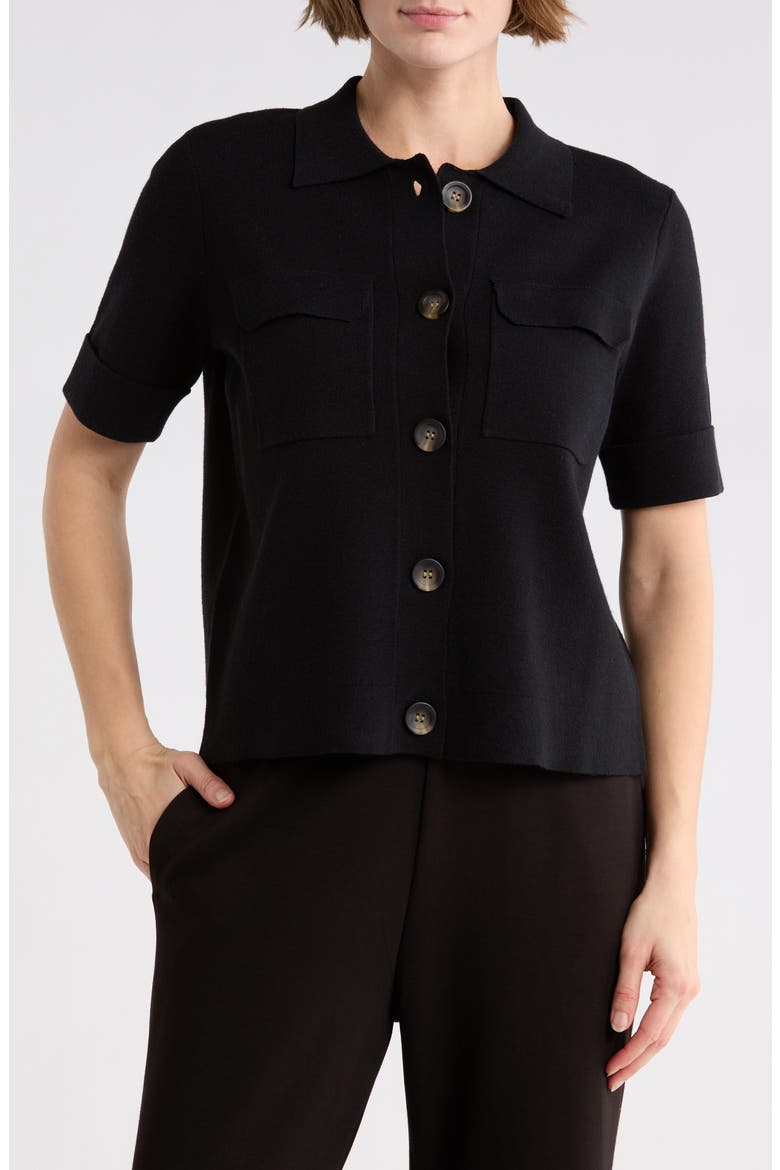 Cardigan Sweater, Main, color, BLACK