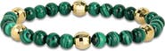 DELMAR Men's Semiprecious Stone Beaded Bracelet