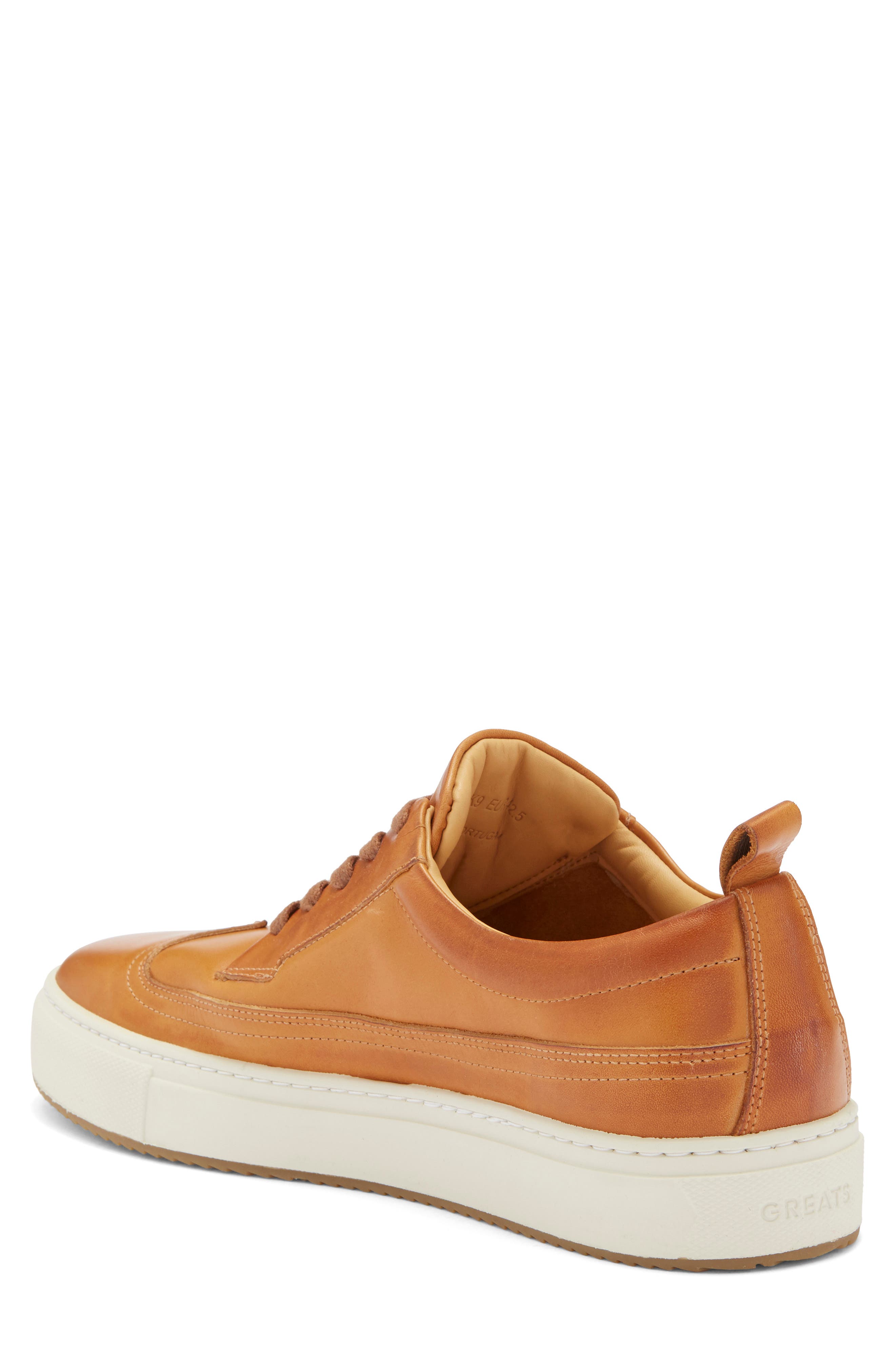 GREATS Royale Court Leather Sneaker, Alternate, color, Cuoio