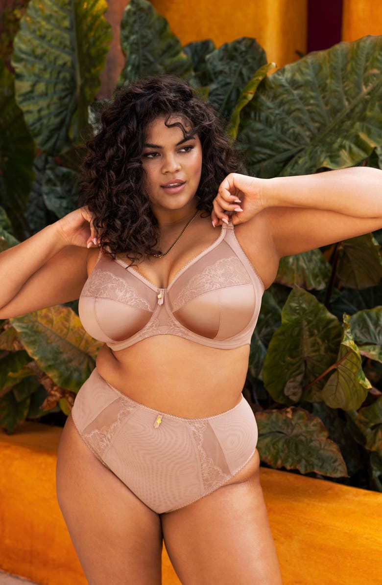 Elomi Cate Allure Underwire Bra, Alternate, color, Sahara