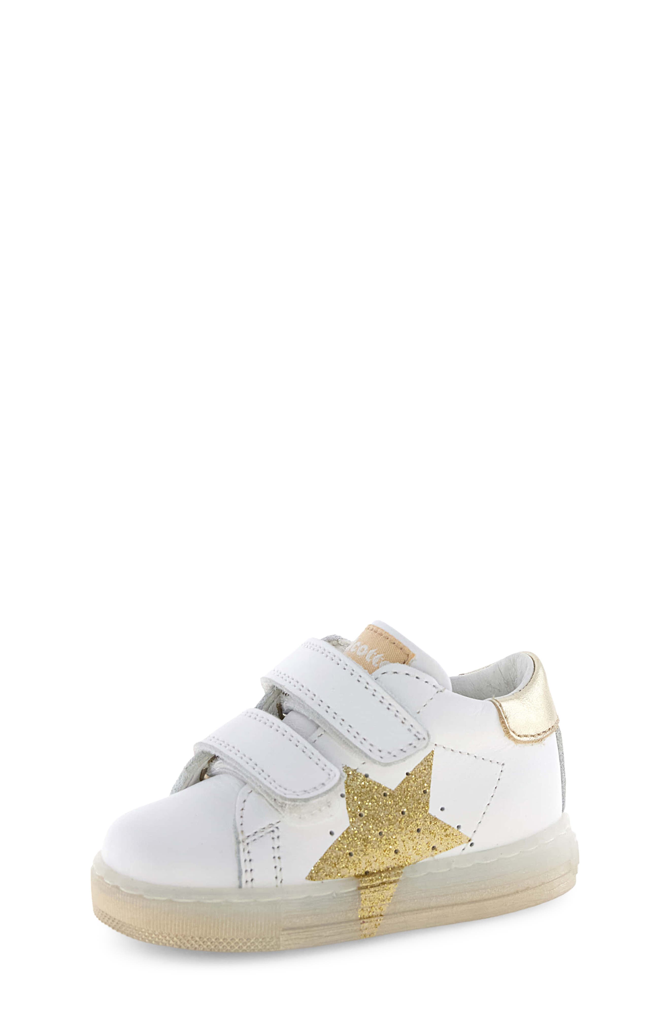 Naturino Kids' Falcotto Salazar 3 VL Sneaker, Main, color, White/ Gold