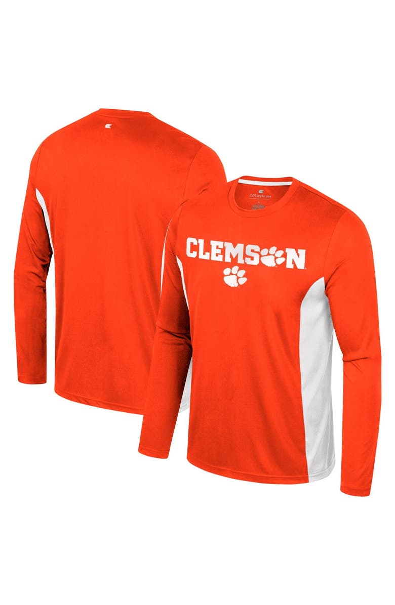 COLOSSEUM Men's Colosseum Orange Clemson Tigers Warm Up Long Sleeve T-Shirt, Main, color, Orange