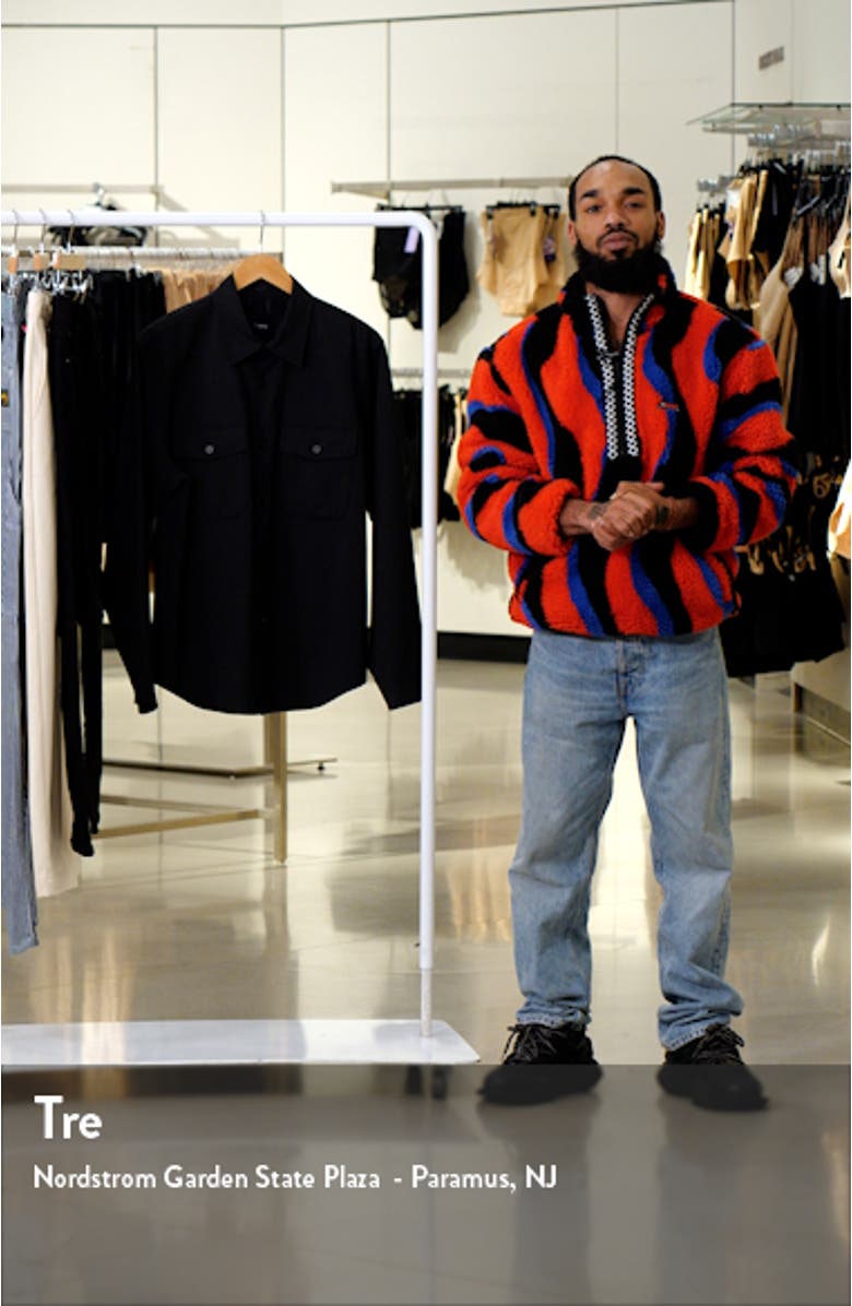 Garvin Stretch Wool Button-Up Shirt Jacket, sales video thumbnail