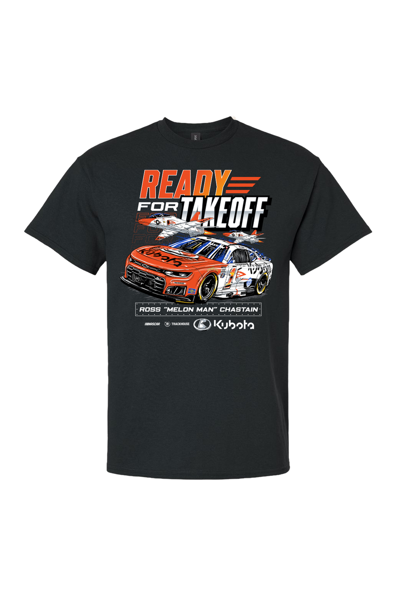 Men's Trackhouse Racing Team Collection Black Ross Chastain #1 Kubota T-45 Flag T-Shirt, Alternate, color, Black