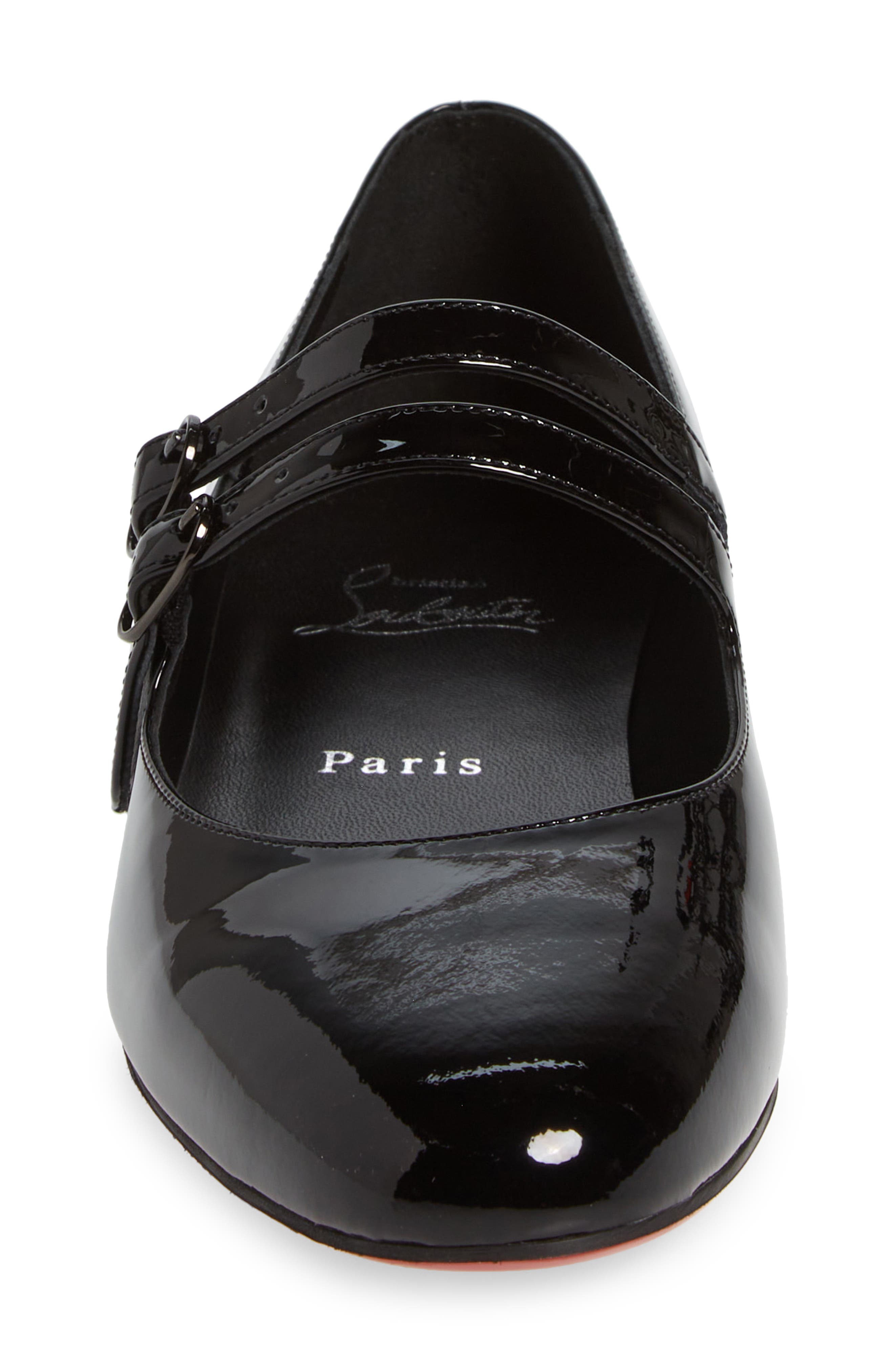 Christian Louboutin Sweet Jane Patent Pump, Alternate, color, Black/ Red