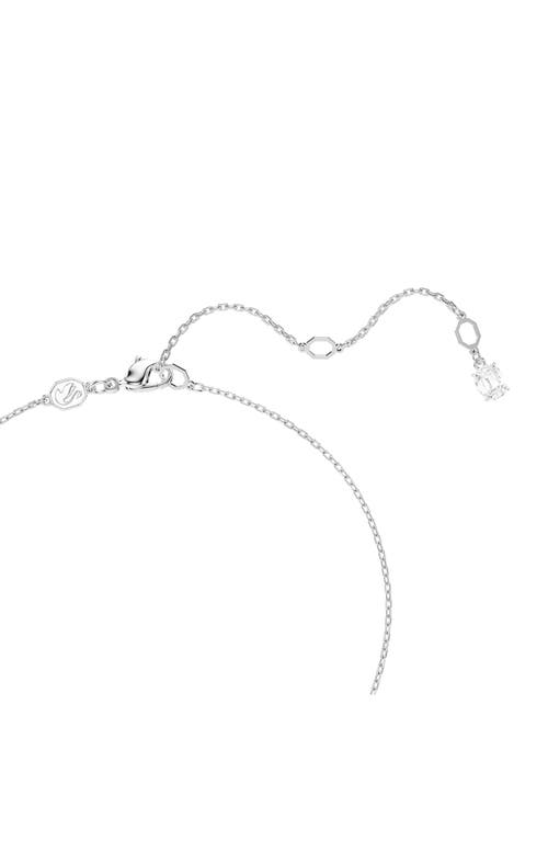 Swarovski Hyperbola Pendant 2 Band Rhodium Shiny White In White Gold