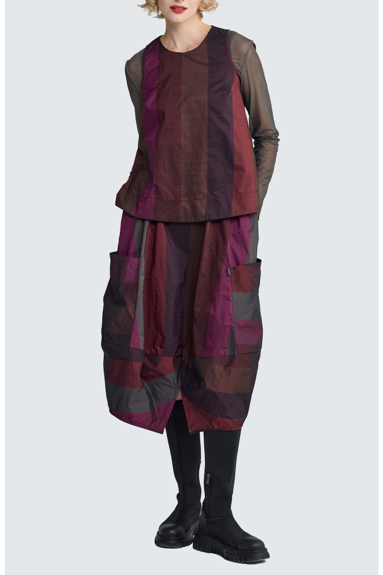 Crimson Balloon Skirt, Alternate, color, Dark Scarlet