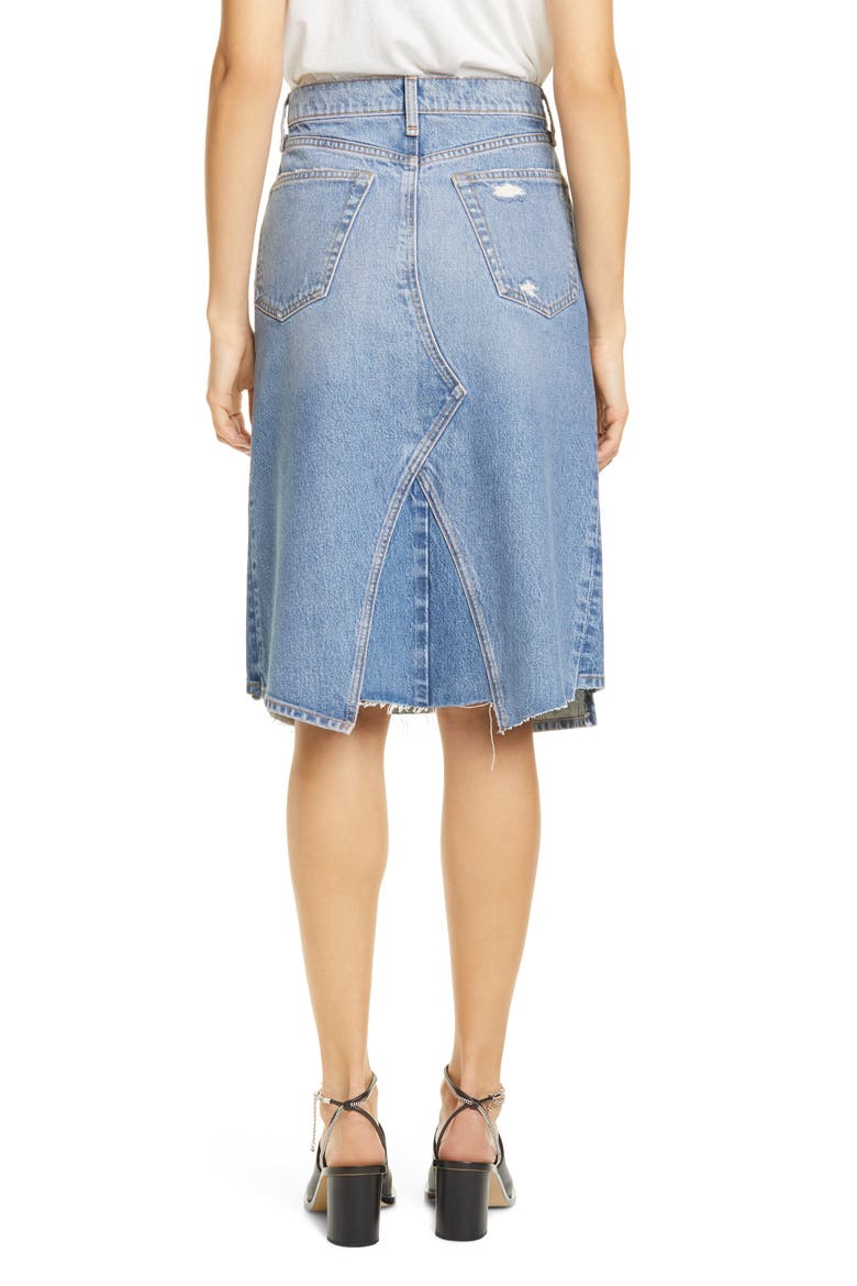 Denim Skirt, Alternate, color, ARENA