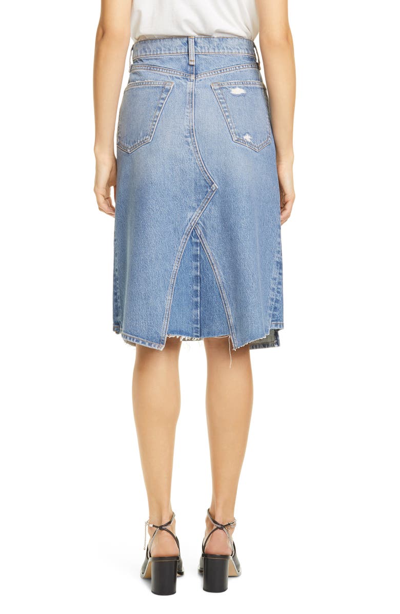rag & bone Denim Skirt, Alternate, color,