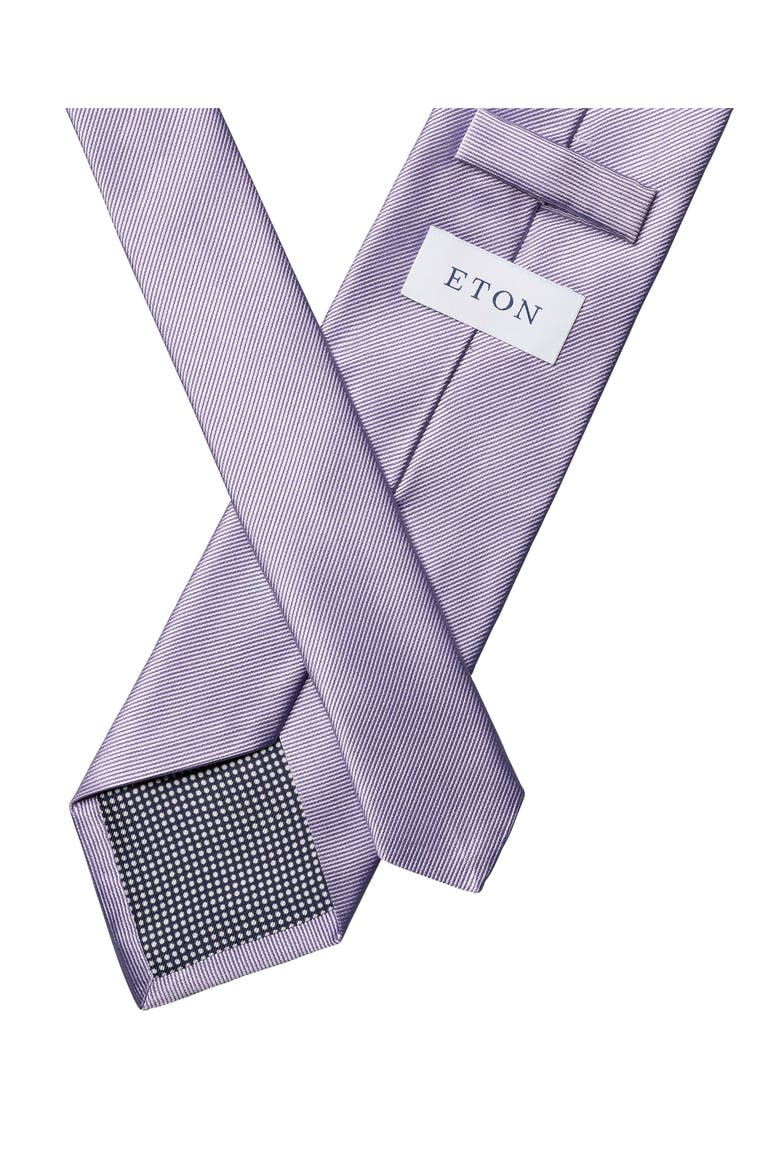 Light Purple Solid Silk Twill Tie, Alternate, color, LIGHT PURPLE