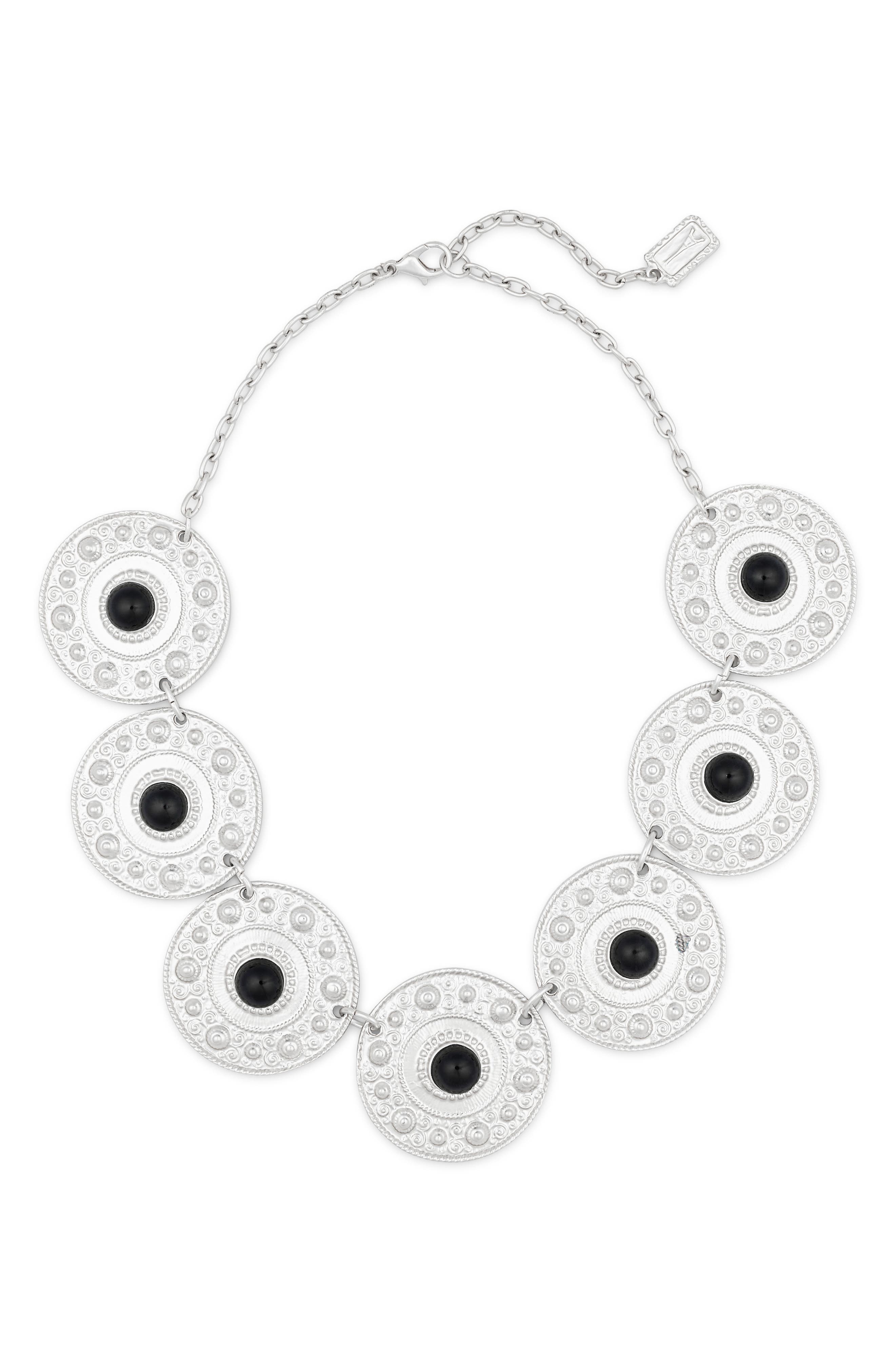 Karine Sultan Baroque Coin Statement Necklace