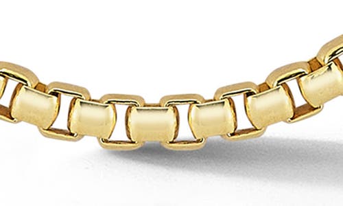 Yield Of Men Rounded Box Chain Necklace In Gold