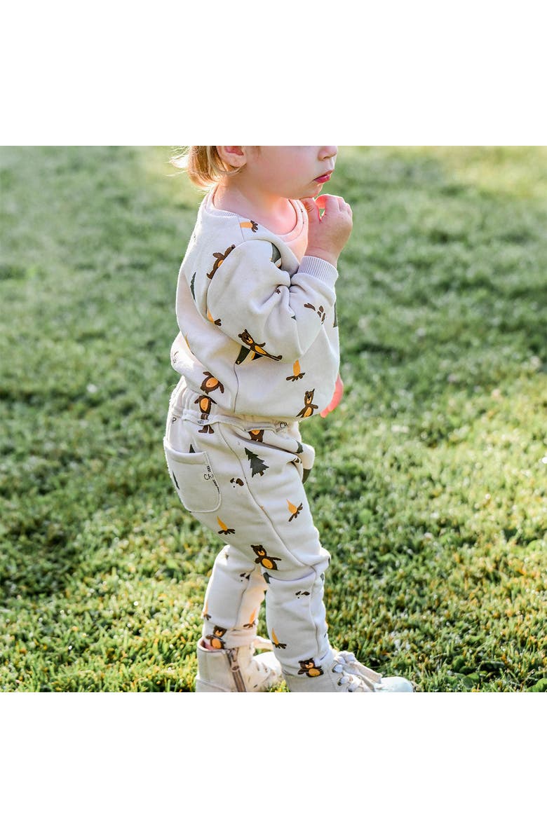 Oh baby! Brand Camping Print Brooklyn Jogger-Toddler, Alternate, color, Biscotti