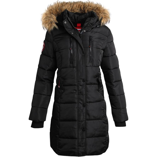 Canada Weather Gear Heavyweight Long Parka Jacket In Black