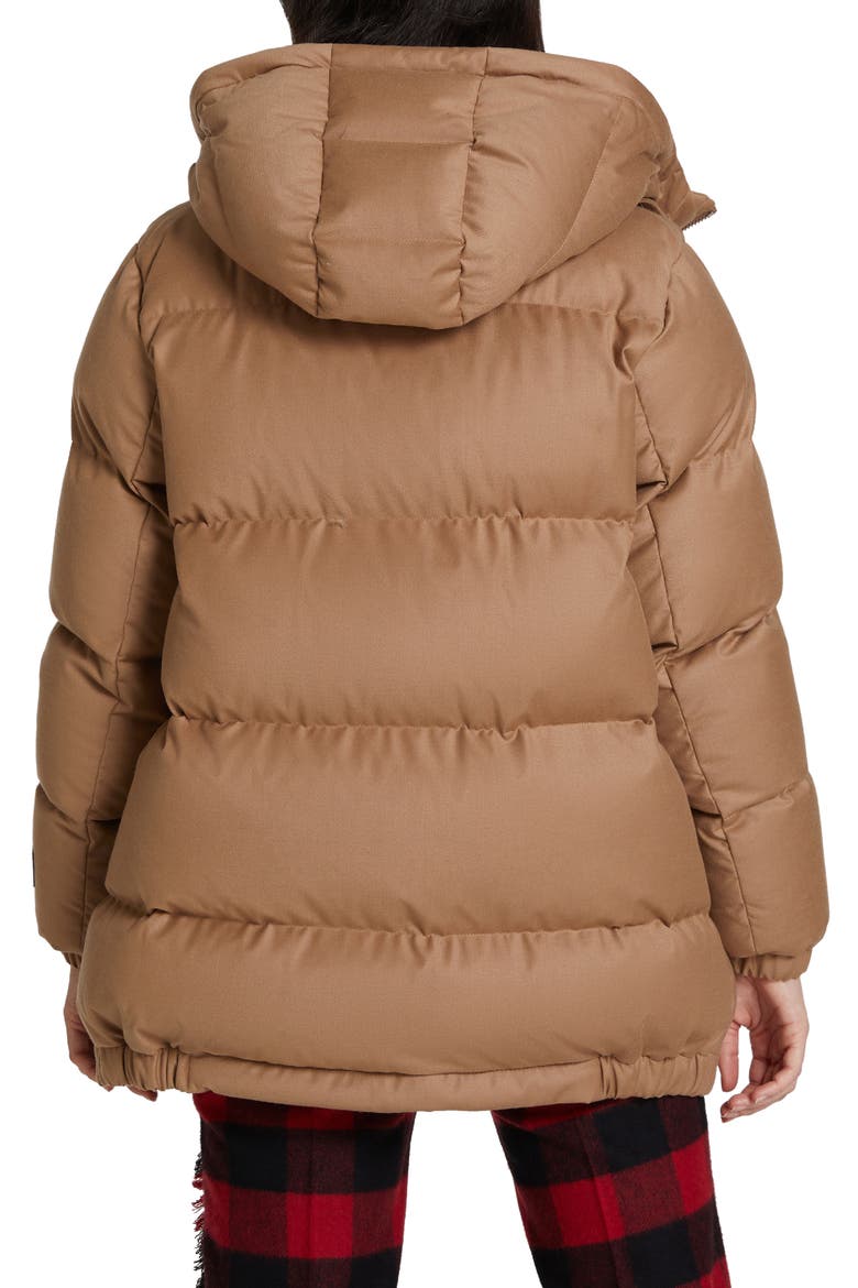 Luxe Aliquippa Down Parka with Genuine Coyote Fur Trim, Alternate, color, CHIPMUNK