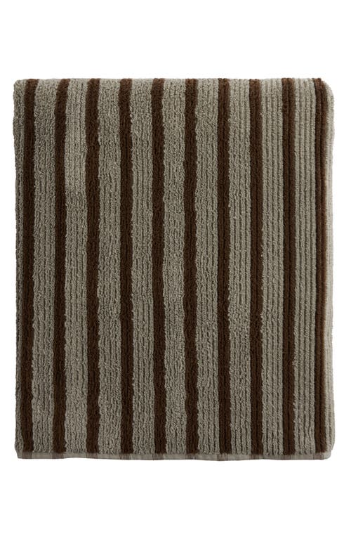 Parachute Resort Stripe Organic Cotton Towel In Brown