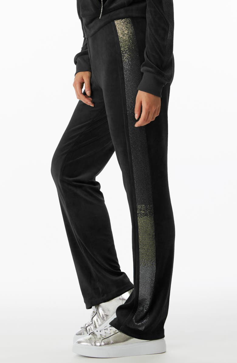 Juicy Couture Anniversary Velour Track Pants, Alternate, color, 