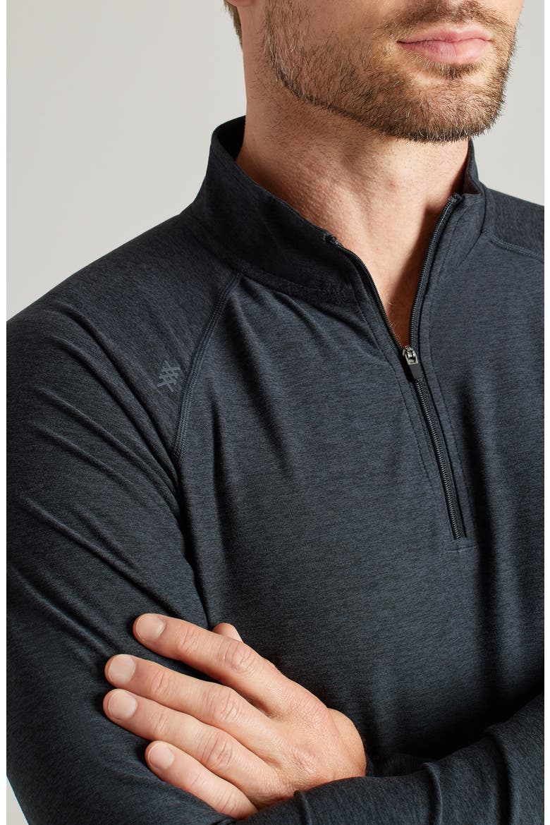 Atmosphere Midweight Quarter Zip Pullover, Alternate, color, TRUE BLACK