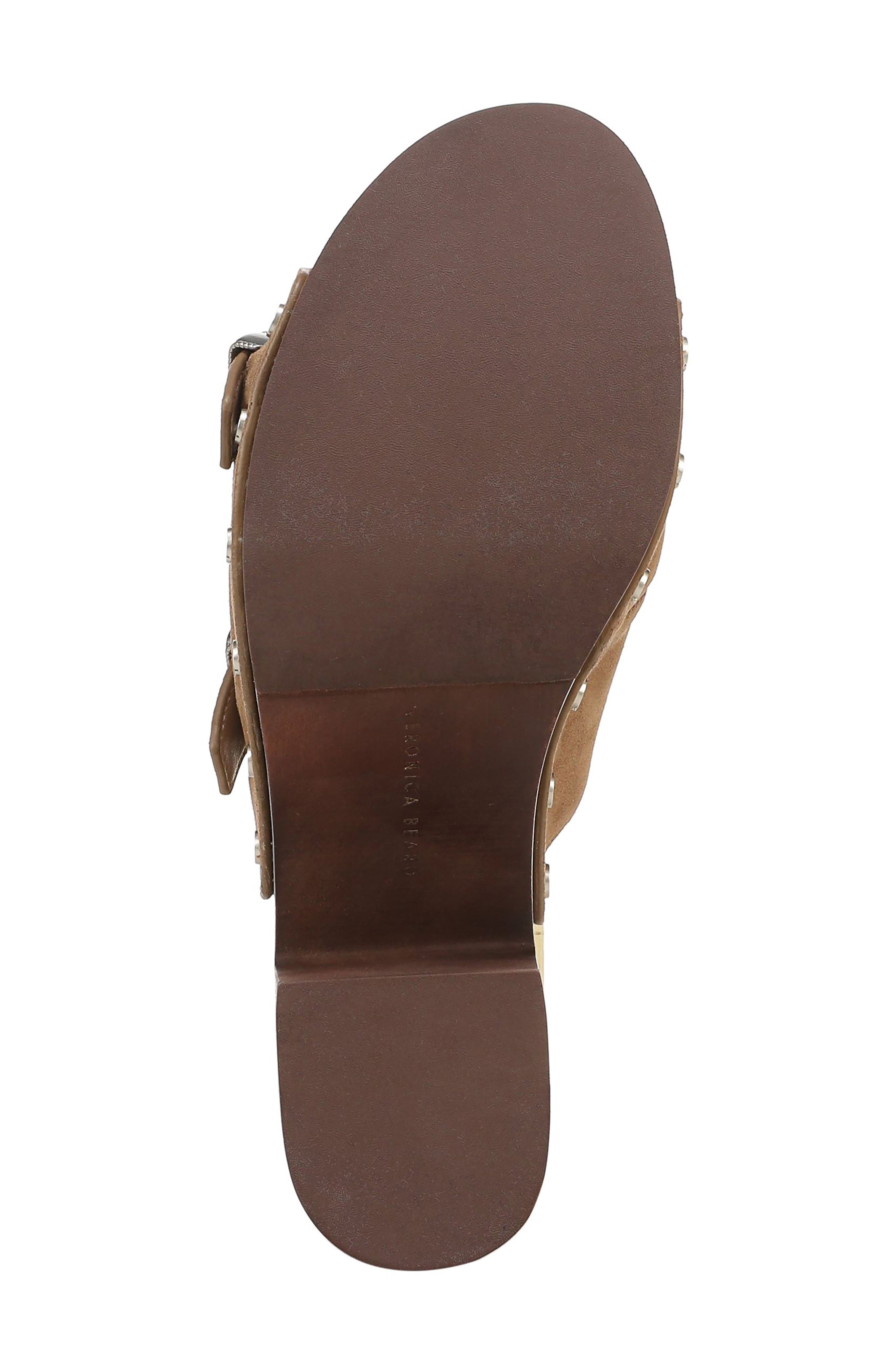 Halifax-2 Leather Slide Sandal, Alternate, color, CHESTNUT SUEDE
