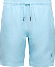 Psycho Bunny Kids' Windcrest Linen & Cotton Blend Shorts