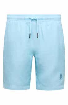 Psycho Bunny Kids' Windcrest Linen & Cotton Blend Shorts