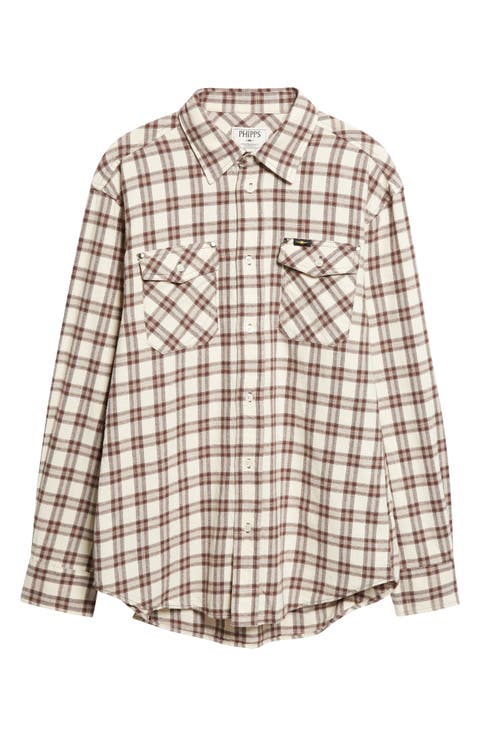 Workshop Plaid Flannel Button-Up Shirt