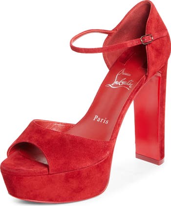 Christian Louboutin Sandaloo Peep-Toe Sandal (Women) | Nordstrom
