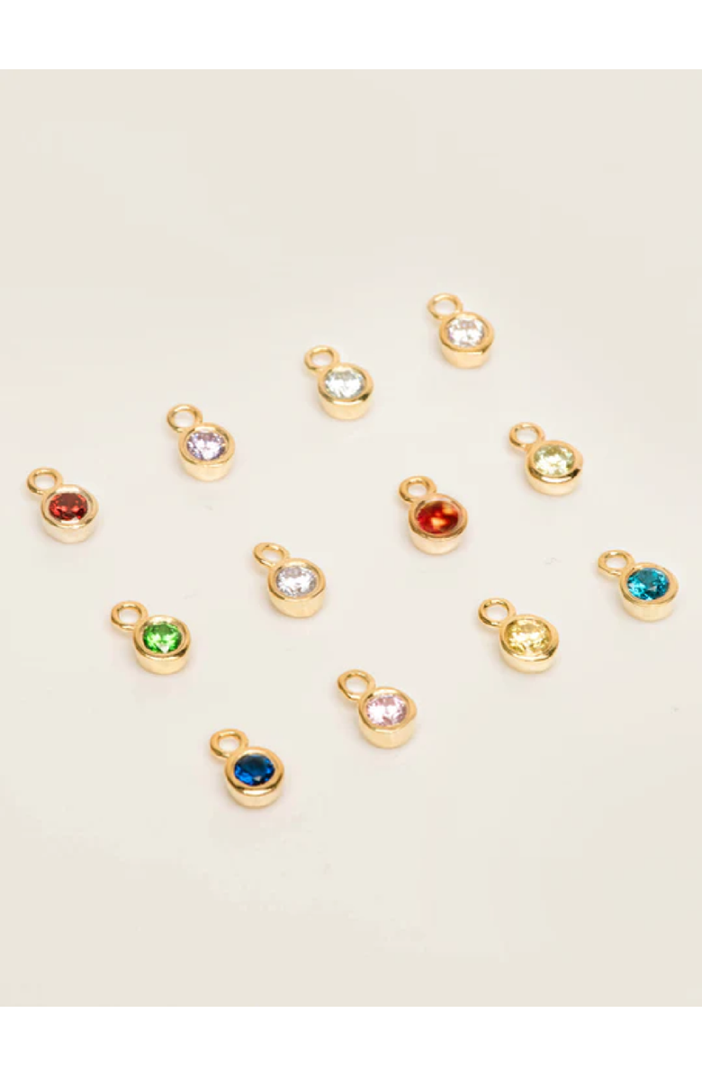 ABLE Birthstones Charm, Main, color, White