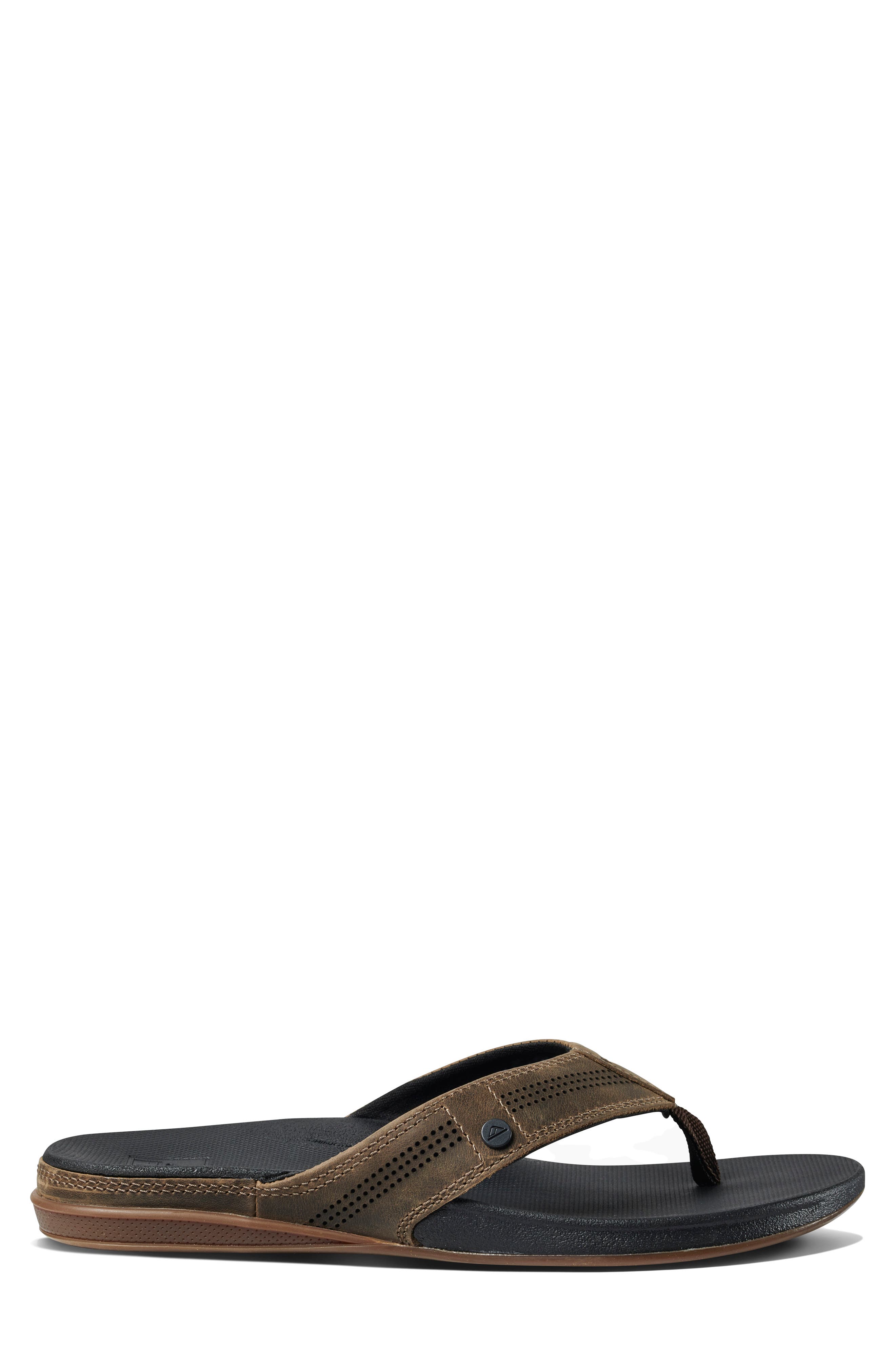 Cushion Lux Flip Flop, Main, color, TAN/BLACK