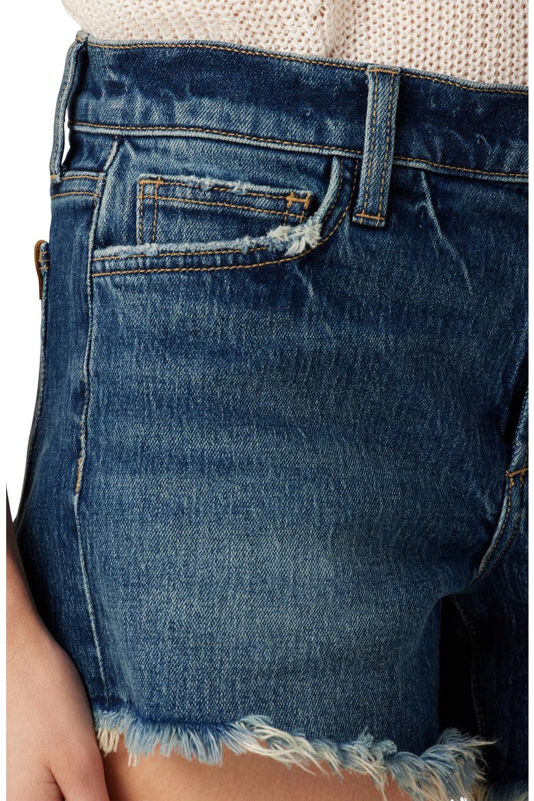 The Ozzie Fray Hem Cutoff Denim Shorts, Alternate, color, YOU WISH