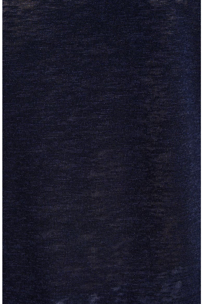 Cap Sleeve Knit Top, Alternate, color, NAVY-SOLID