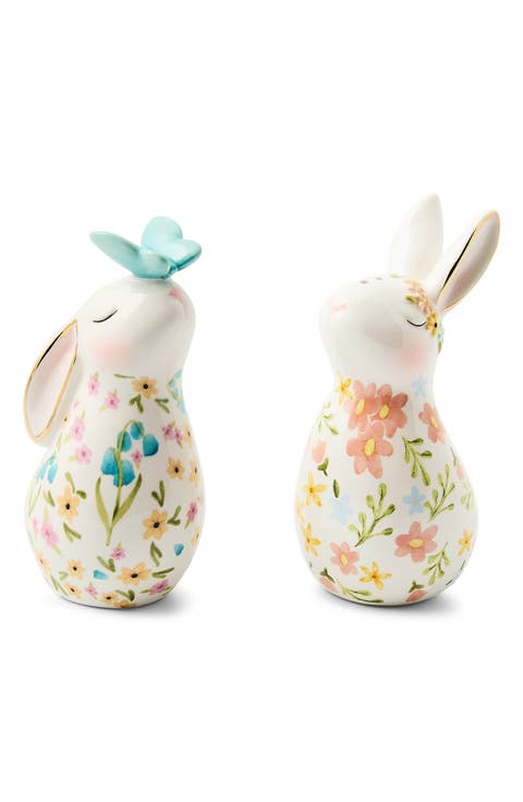 Posie Patch Rabbit Salt & Pepper Shaker Set