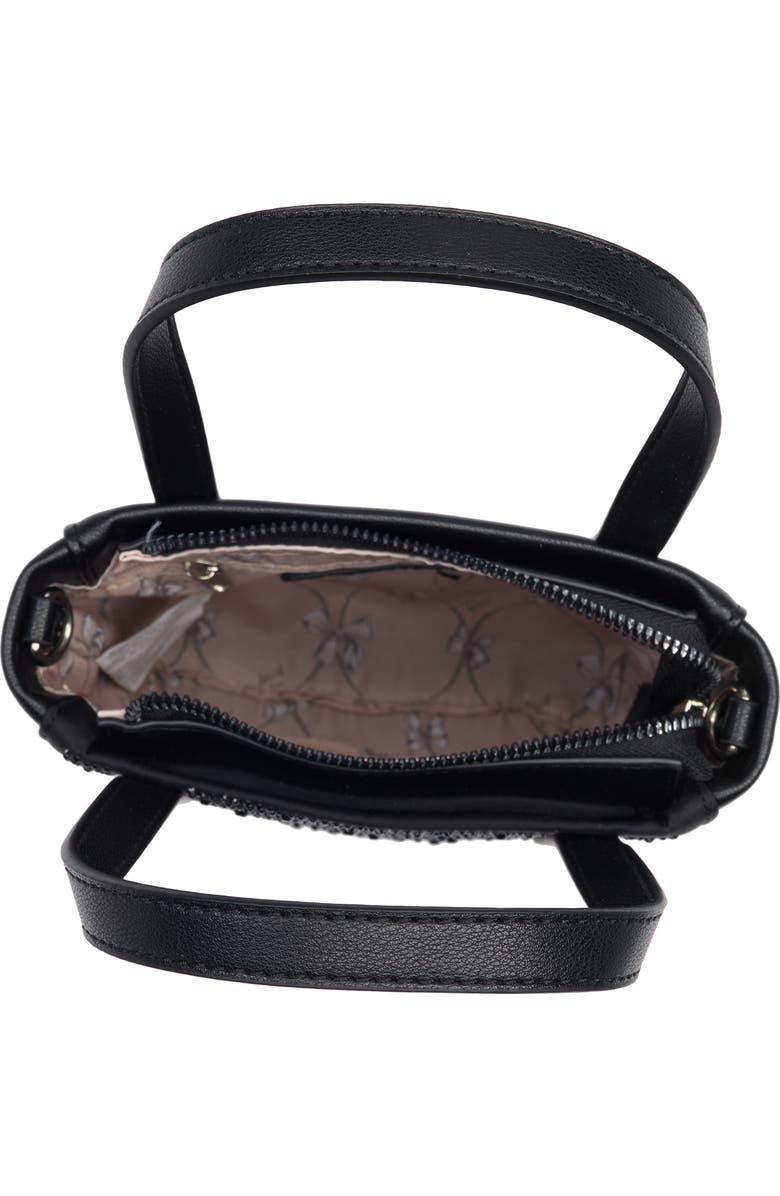 Betsey Johnson Kat Rhinestone Shopper Crossbody Bag, Alternate, color,