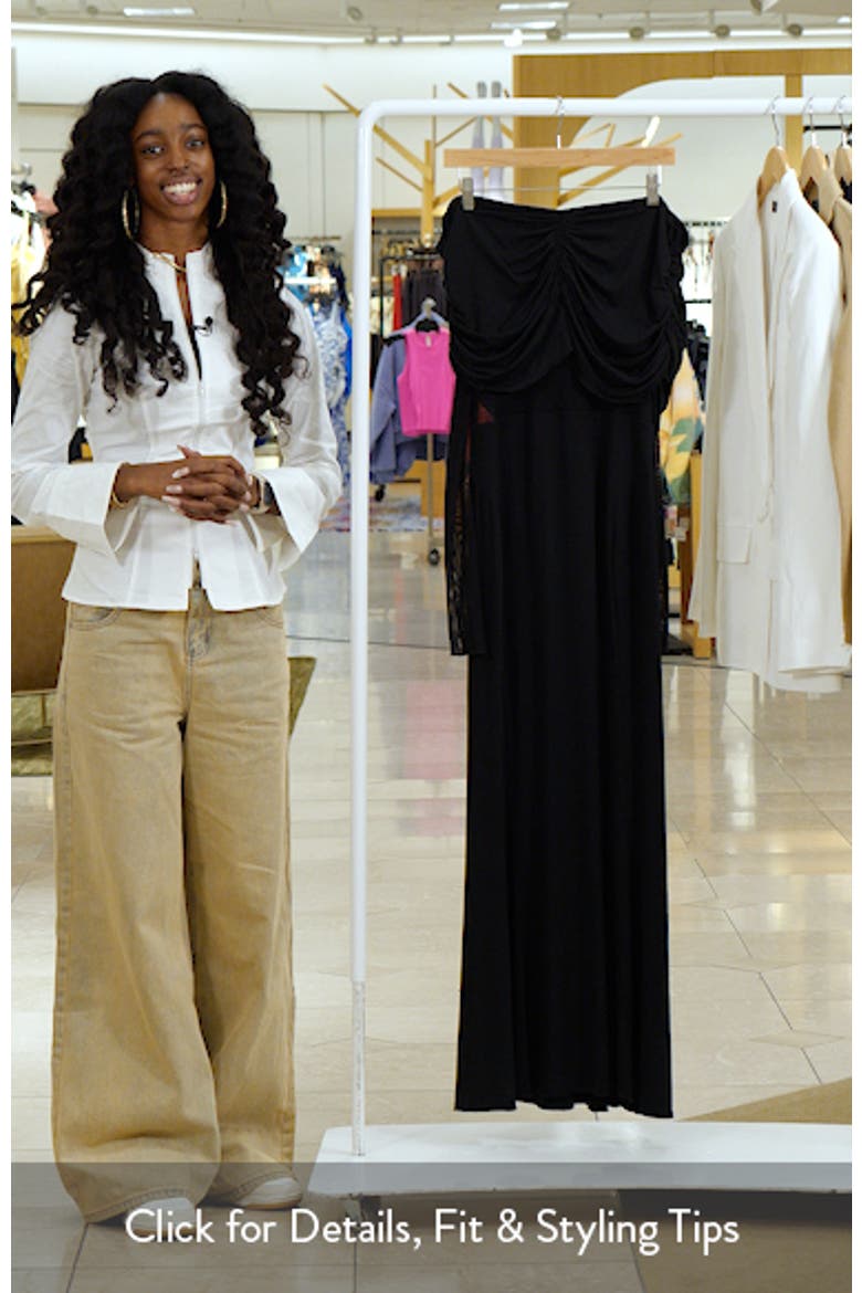 The New Era Off the Shoulder Long Sleeve Jersey Maxi Dress video