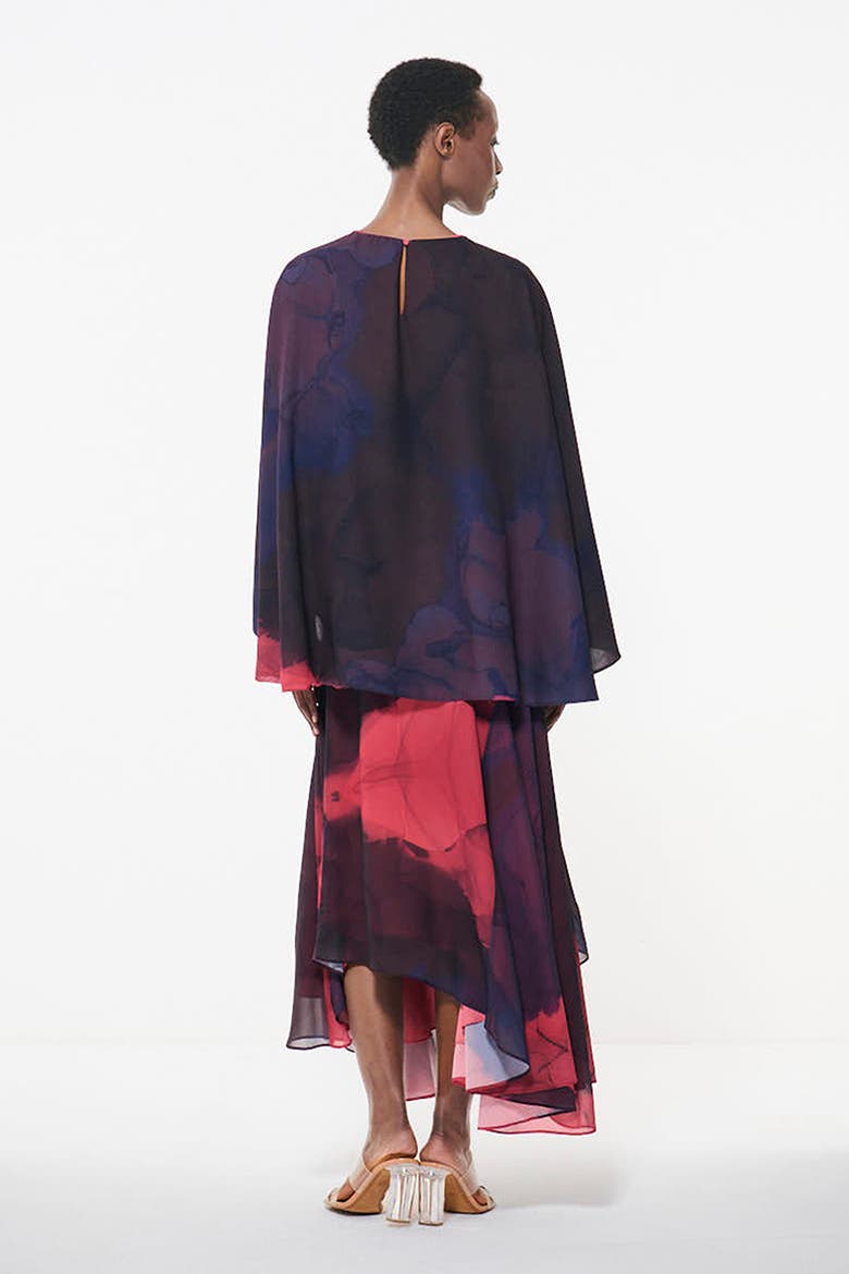 Paneled Printed Skirt, Alternate, color, Multicolor