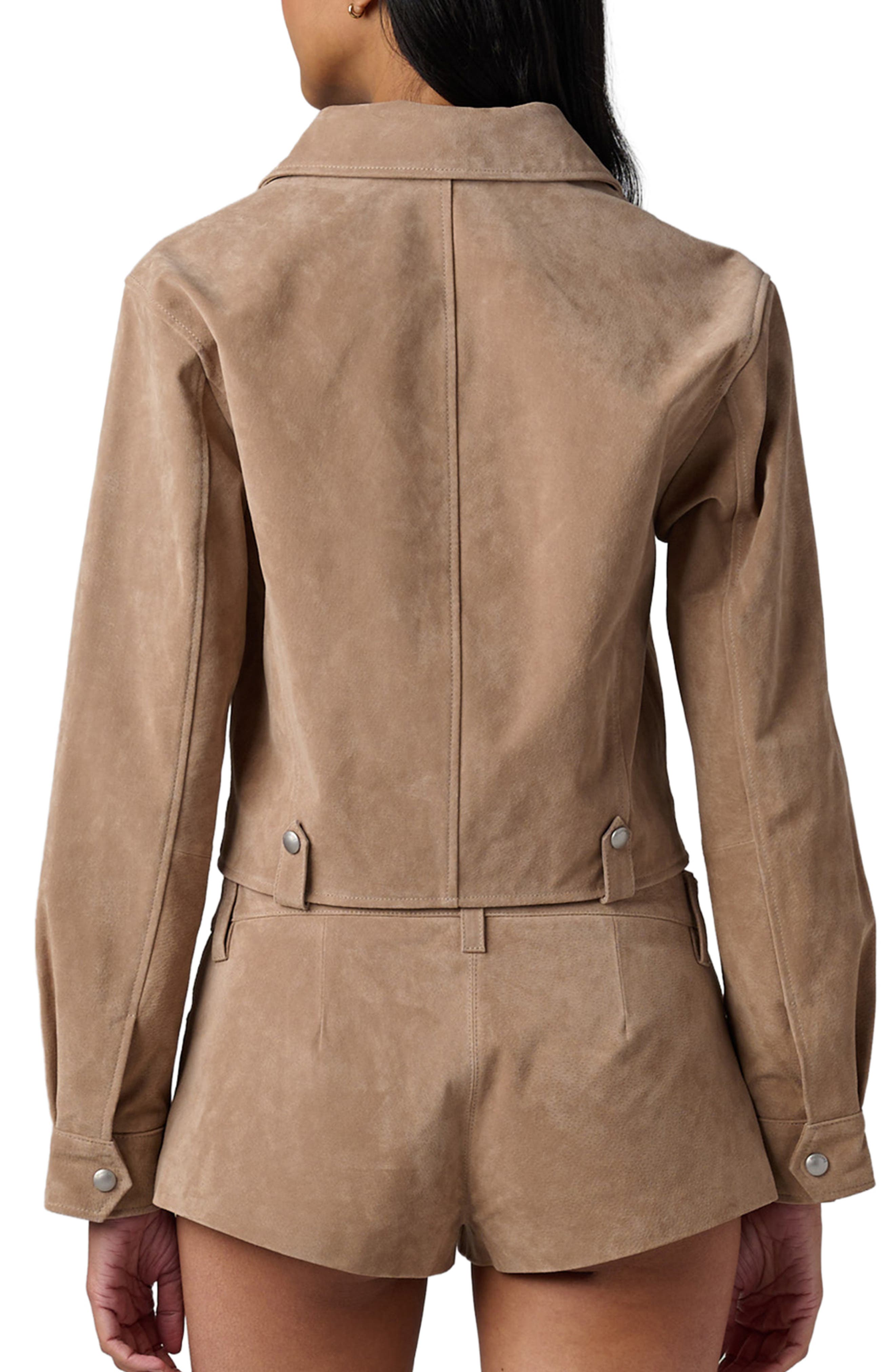 Crop Suede Jacket - image 2