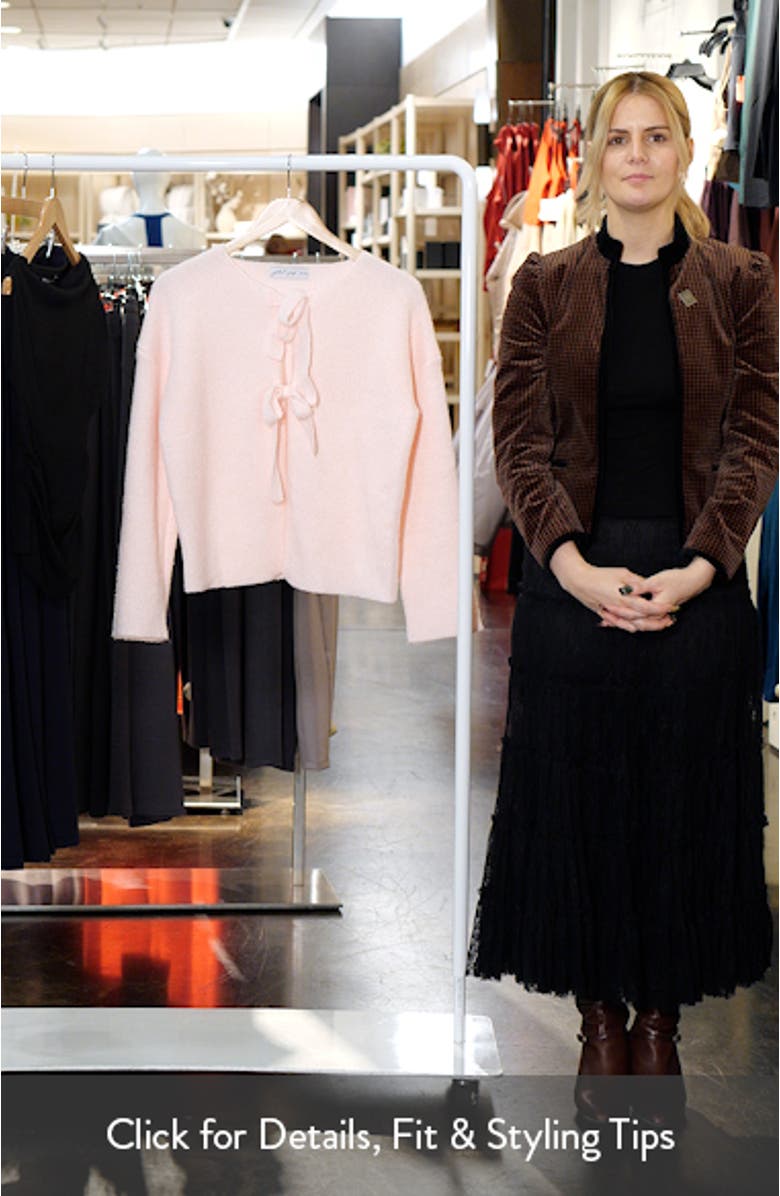 Arden Bow Cardigan, sales video thumbnail