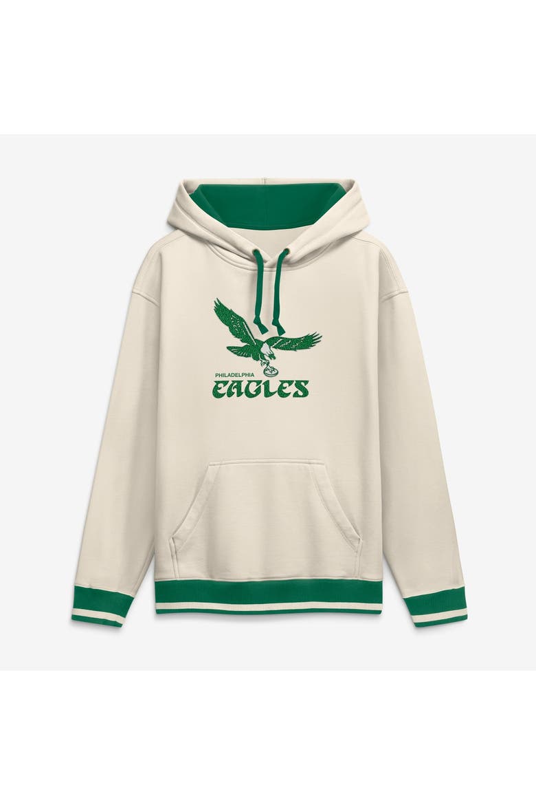 Men's Fanatics Cream Philadelphia Eagles Chenille Heavyweight Fleece Hoodie, Main, color, Cream