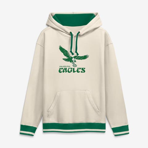 Men's Fanatics Cream Philadelphia Eagles Chenille Heavyweight Fleece Hoodie