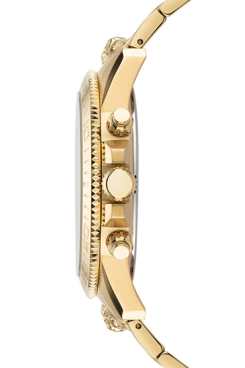 Griffith Chronograph Bracelet Watch, Alternate, color, IP YELLOW GOLD