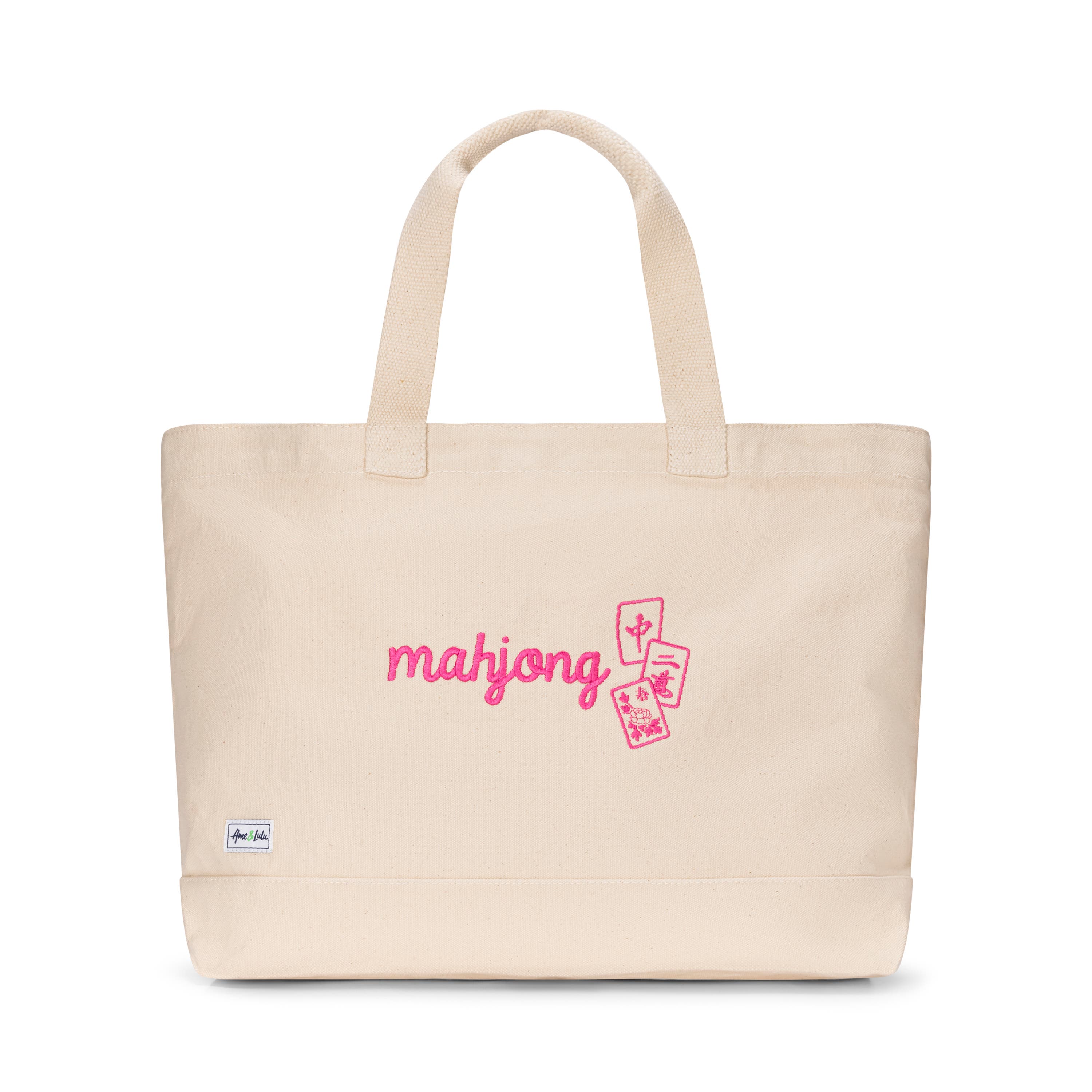 Ame & Lulu Mahjong Large Tote, Main, color, 