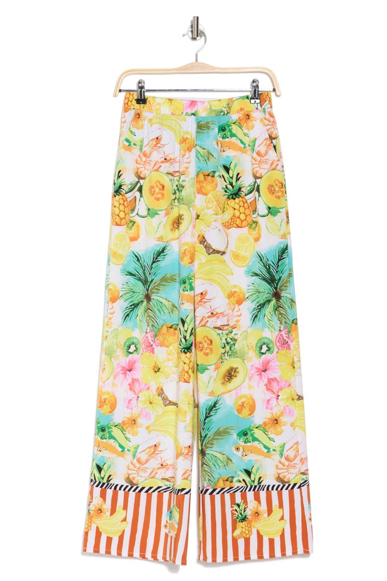 Santorini Wide Leg Pants, Alternate, color, SANTORINI