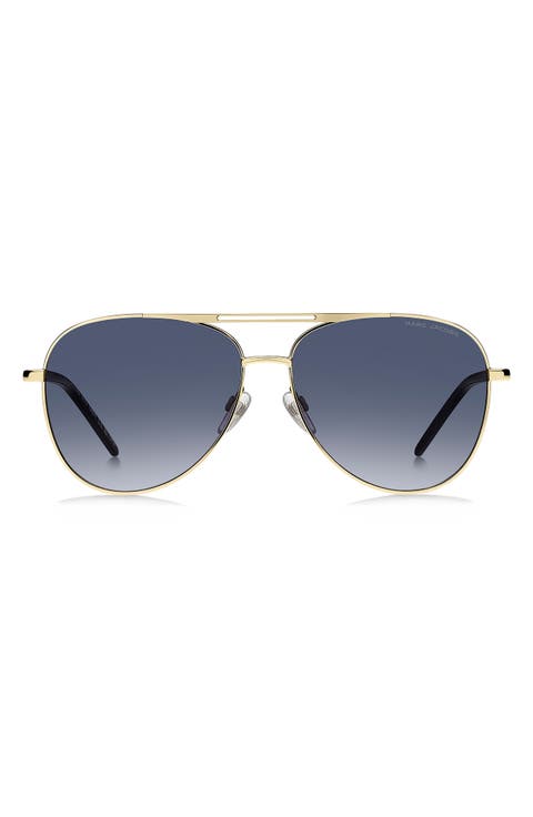 59mm Gradient Pilot Sunglasses