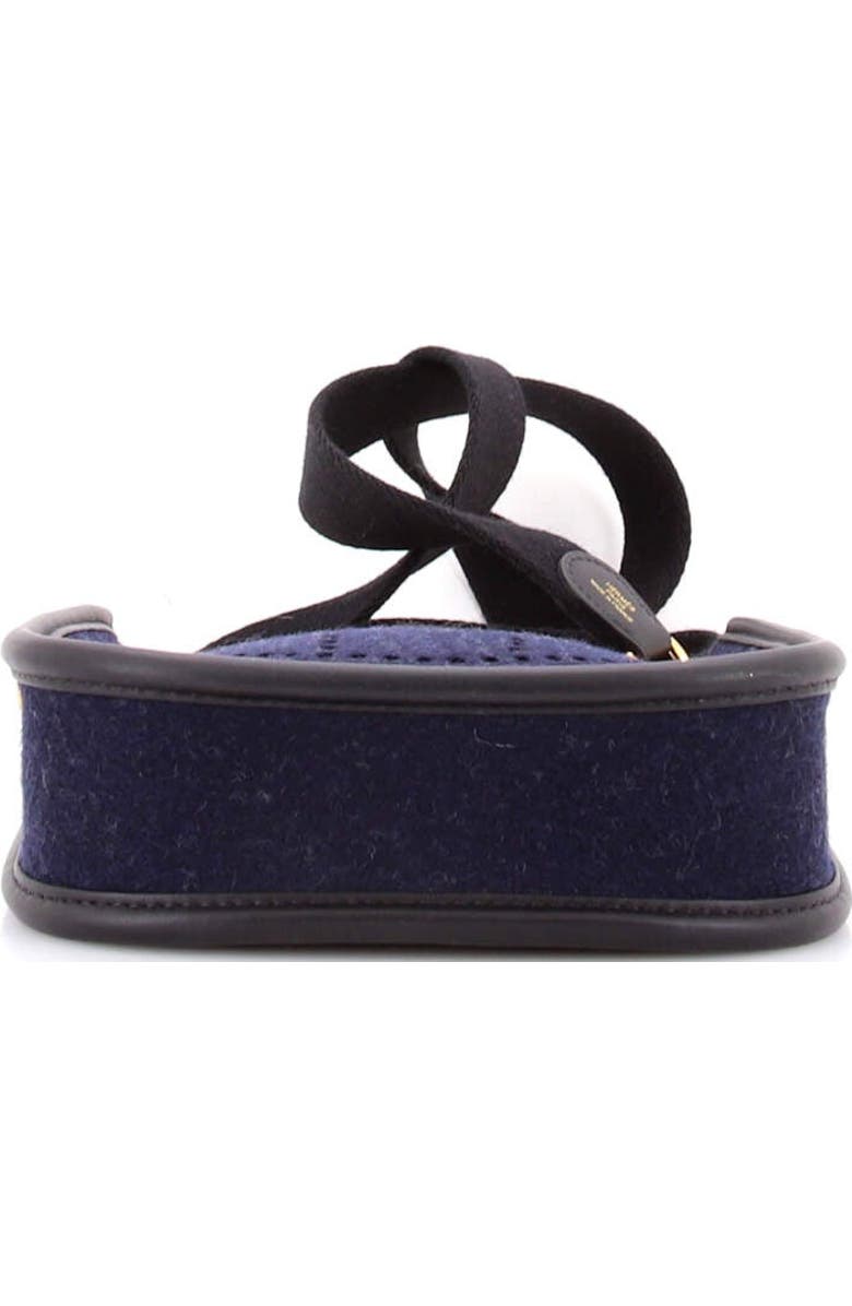 Pre-Owned Hermes Evelyne Bag Gen III Felt TPM, Alternate, color, Bleu Nuit