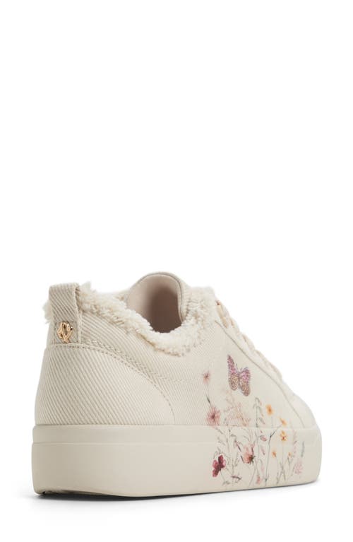 Aldo Wildflowers Sneaker In Ivory