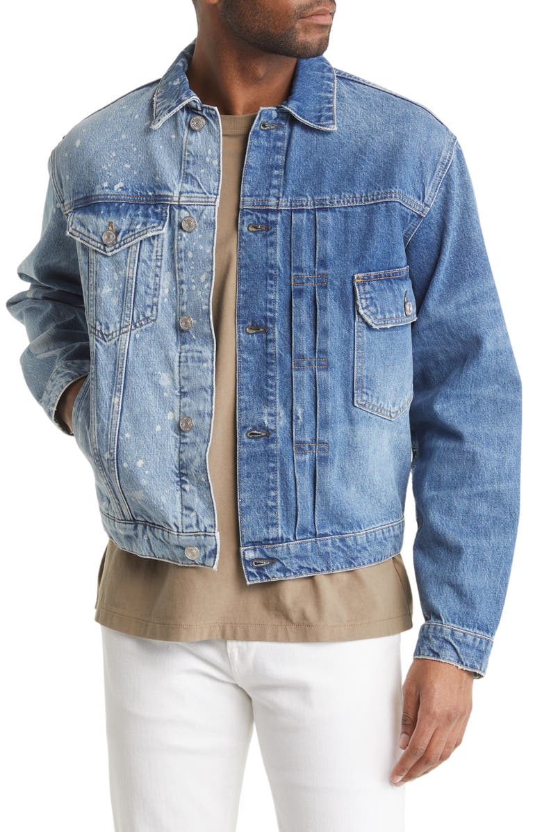 FRAME Half x Half Denim Jacket, Main, color, 