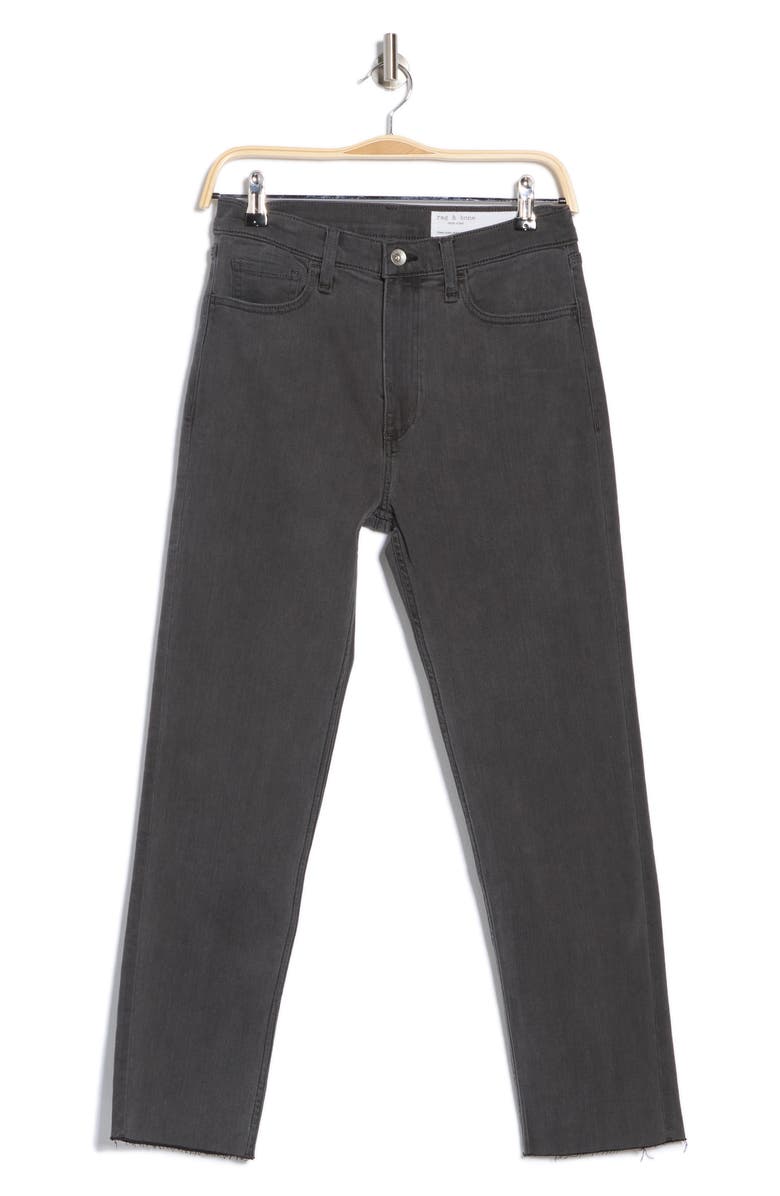 rag & bone Fern High Rise Slim Jeans, Alternate, color, Grey